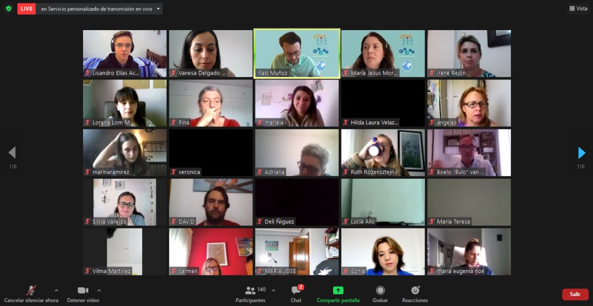 Imagen de videoreunión de la Feria Internacional de Dislexia y otras DEA